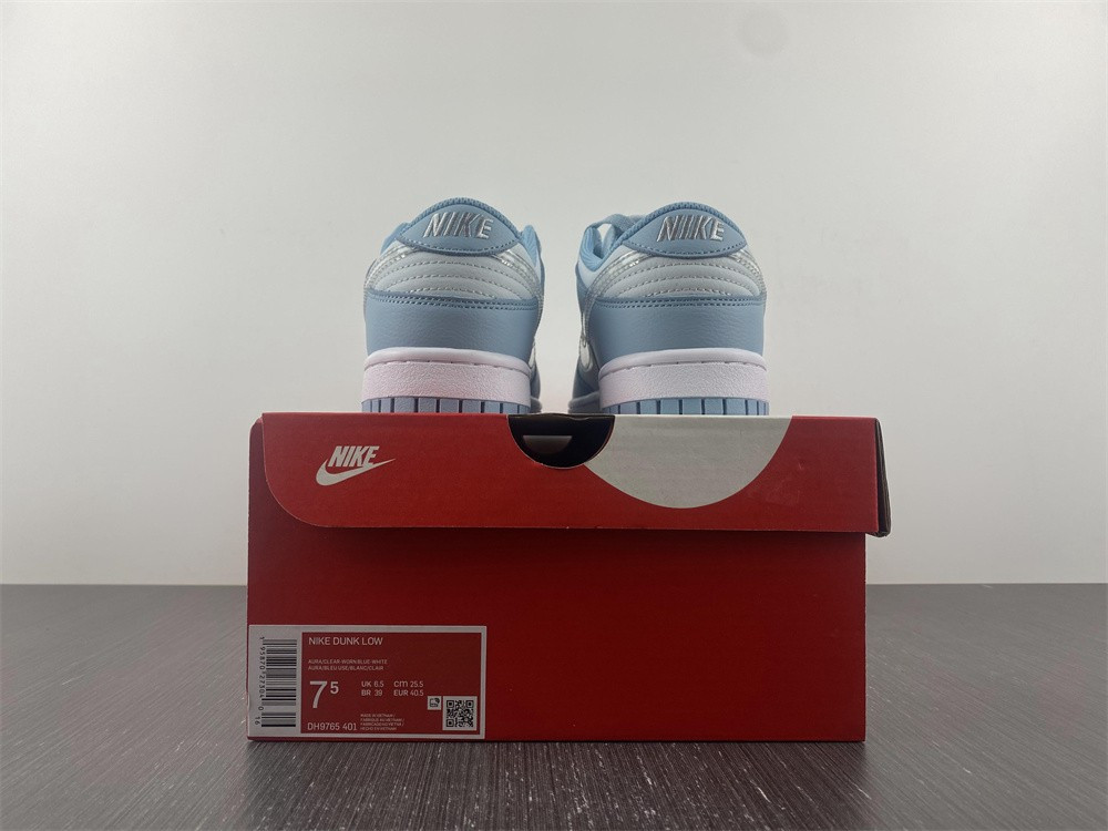 nike dunk low clear blue swh dh9765-401