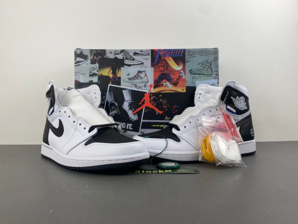 Union Fragment Air Jordan 1 White Black II7282-100