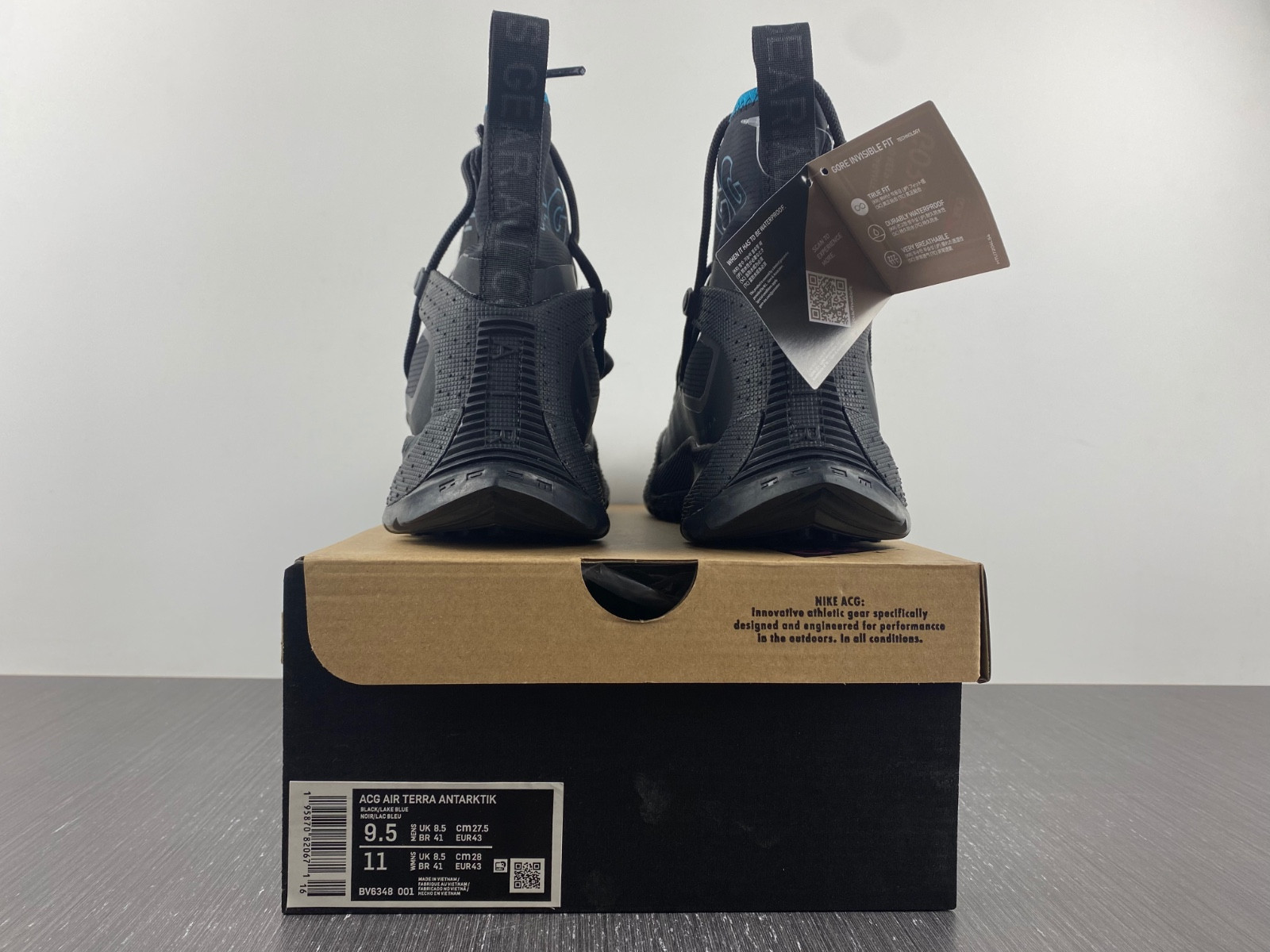 nike acg air terra antarktik gore-tex shoes black bv6348-001