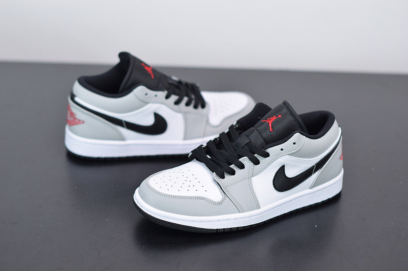air jordan 1 low gs "light smoke grey" 553560-030
