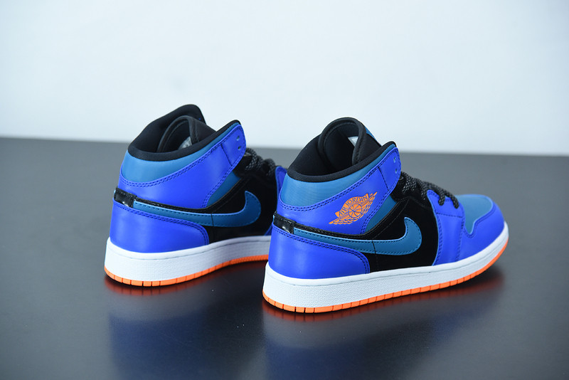 air jordan 1 mid racer blue green abyss 554725-440