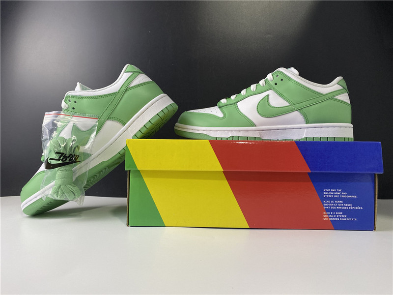 nike dunk low “green glow” cu1726-188