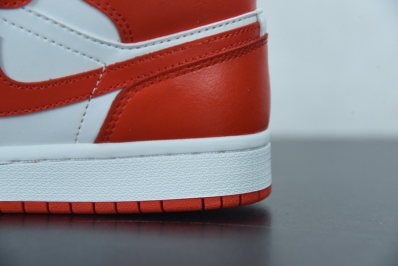 air jordan 1 mid in orange and white bq6472-116