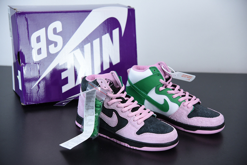nike sb dunk high invert celtics cu7349-001