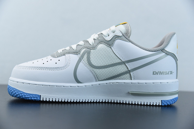 nike air force 1 react light smoke grey ct1020-100