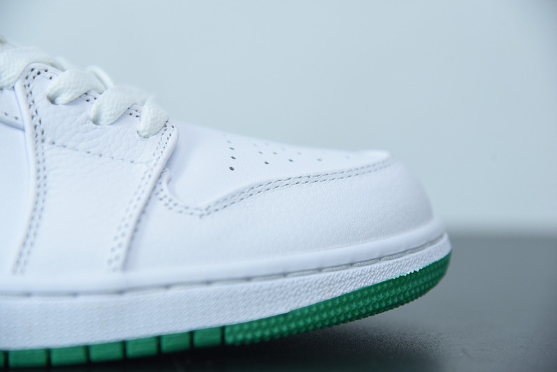 air jordan 1 low white lucky green black 553558-129