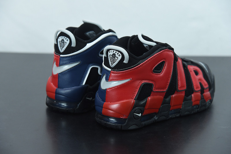 nike air more uptempo gs black red blue dm0017-001