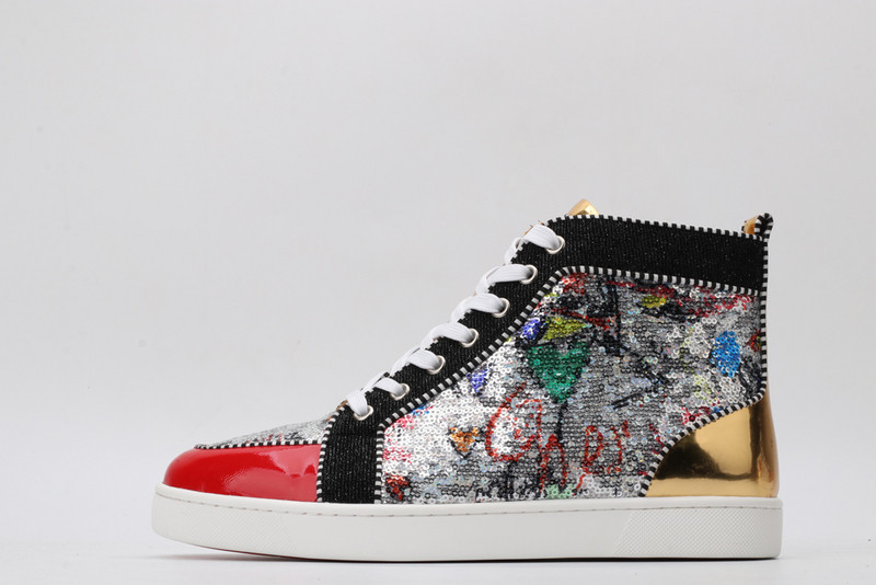 chian louin high top sneaker