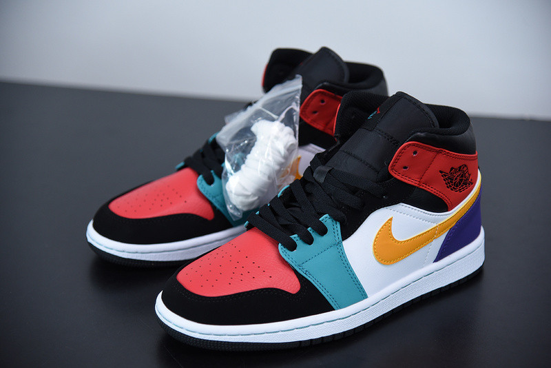 air jordan 1 mid "multi-color" 554724-125