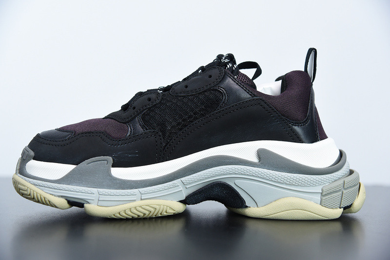 bc triple s trainer black burgundy white 536737 w09oh 1091