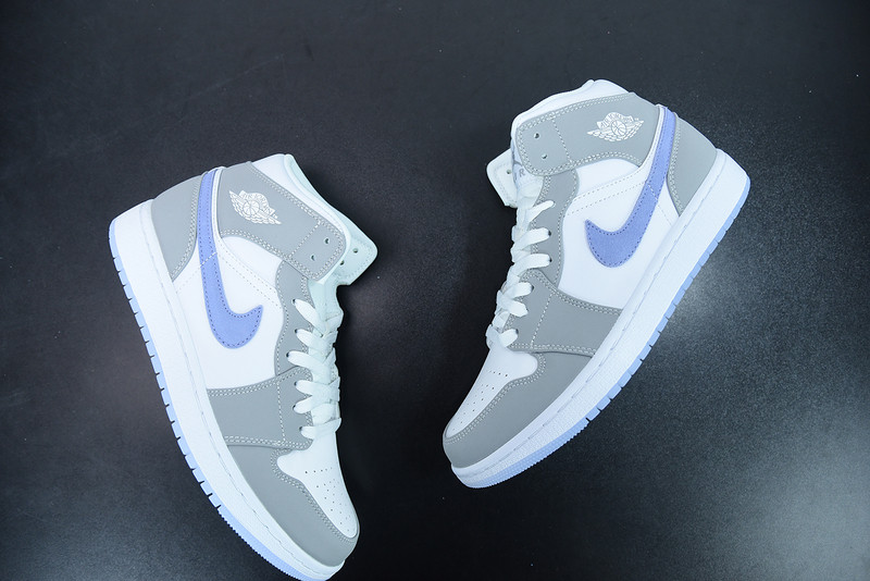 air jordan 1 mid grey blue bq6472-105