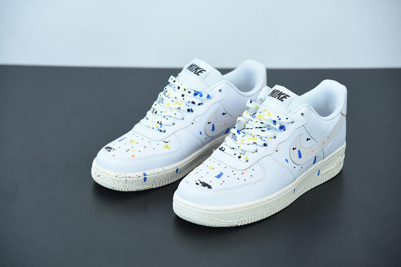 nike air force 1 low 07 lv8 paint splatter white cz0339-100