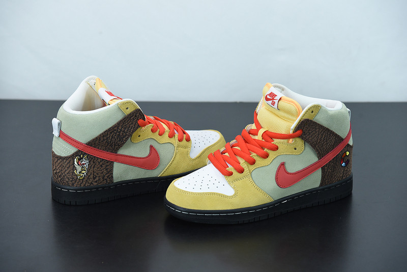 color skates x nike sb dunk high kebab and destroy cz2205-700