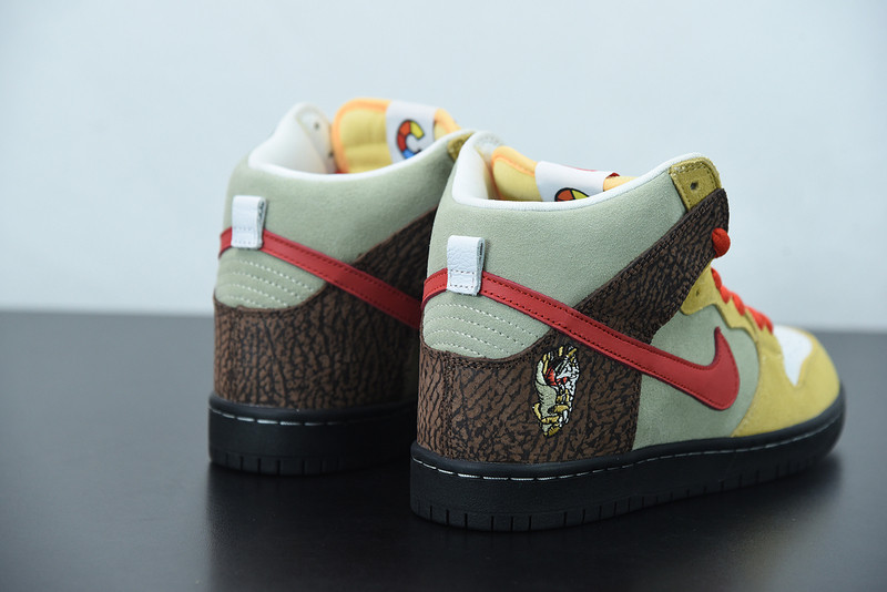 color skates x nike sb dunk high kebab and destroy cz2205-700