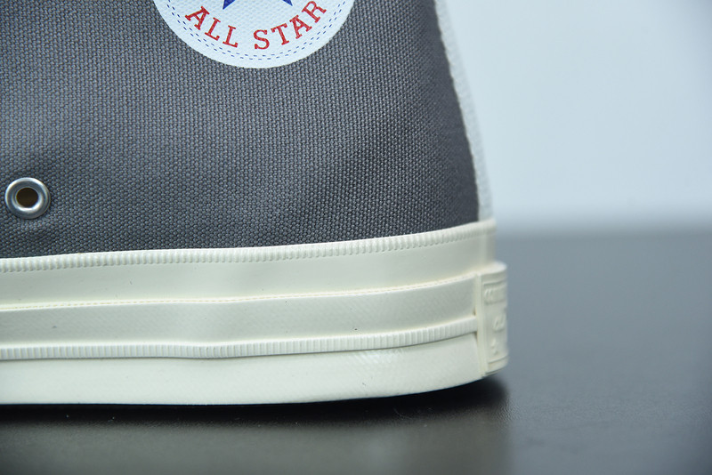 cdg play x converse grey