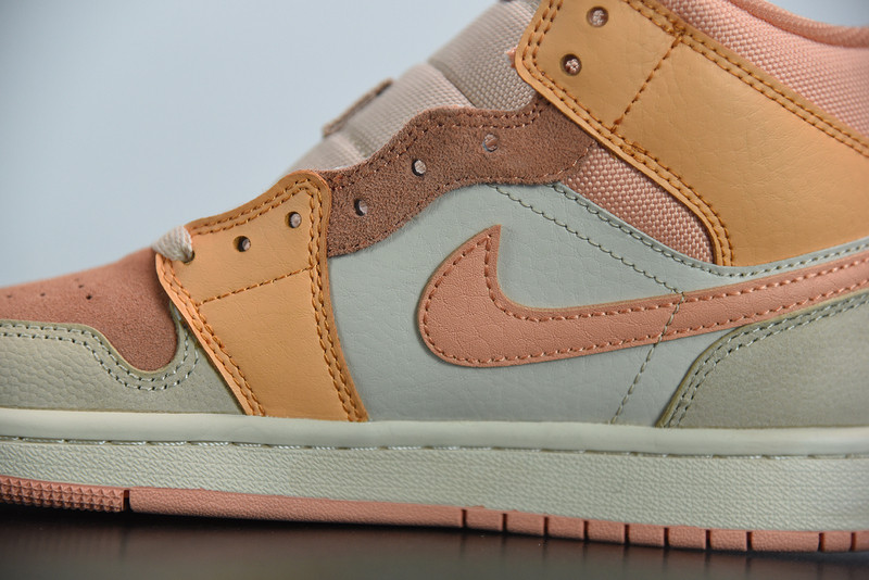 air jordan 1 mid apricot orange dh4270-800