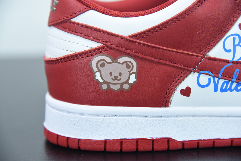 nike sb dunk low x bear x valentine dd1391-002