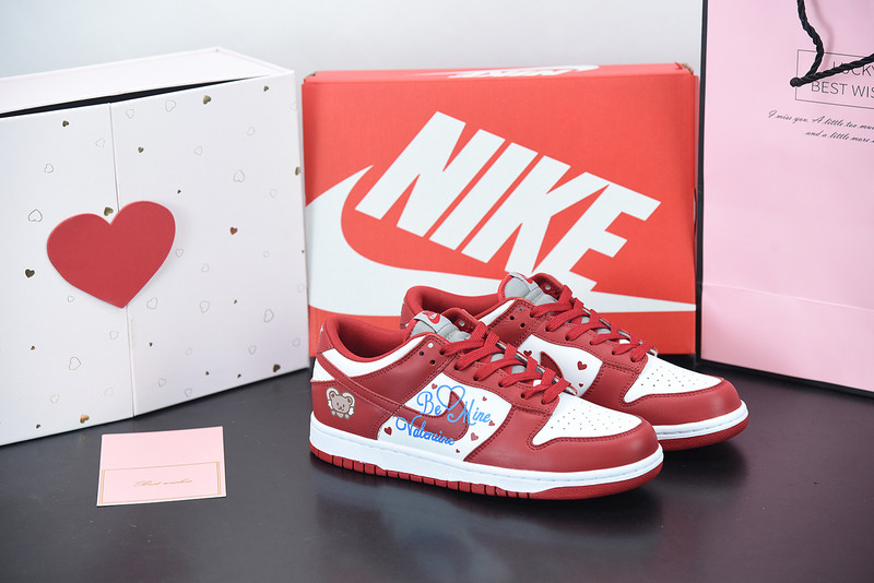 nike sb dunk low x bear x valentine dd1391-002