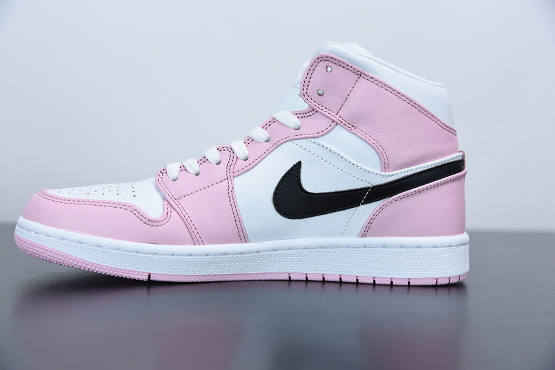 air jordan 1 mid white pink bq6472-500