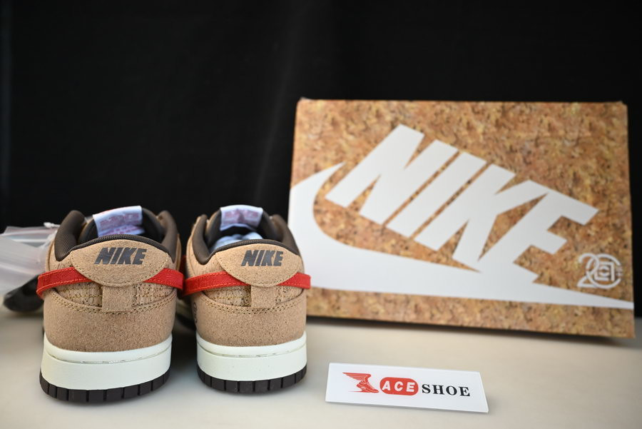 clot x nike dunk low cork fn0317-121