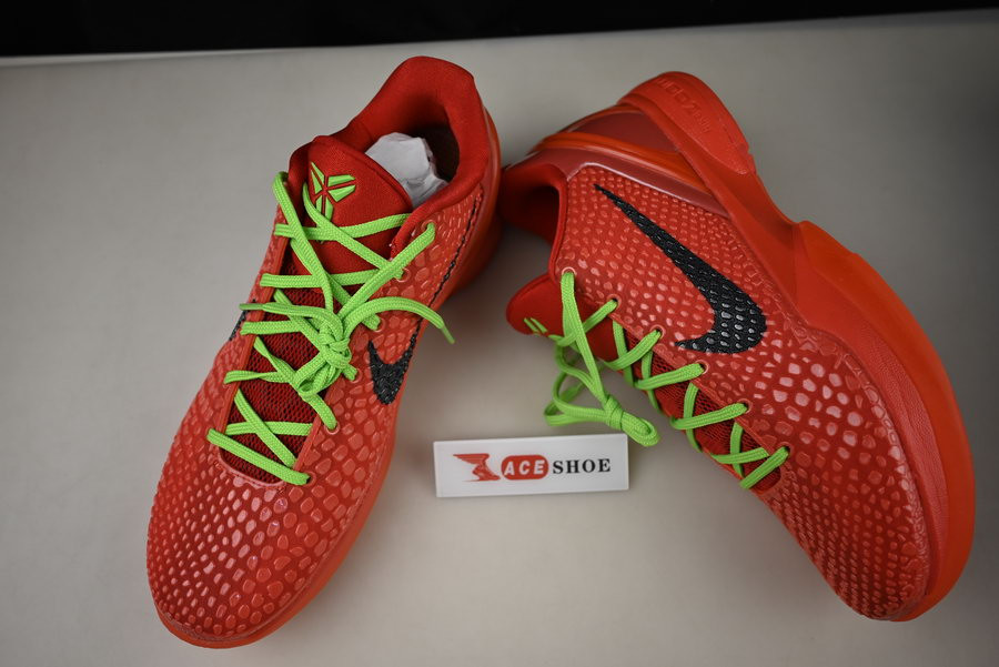 nike kobe 6 protro “reverse grinch” fv4921-600