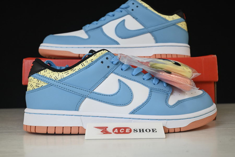kyrie irving x nike dunk low baltic blue white dn4179-400