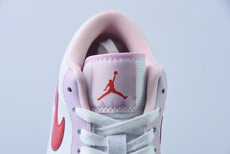 nike air jordan 1 low white pink purple valentines day dr0758-170