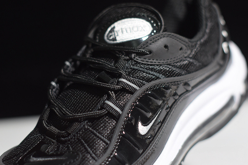 nike air max 98 black/white-reflect silver 640744-010
