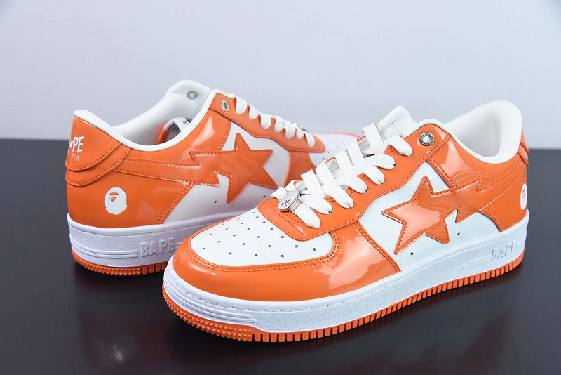 a bathing ape bape sk8 sta orange
