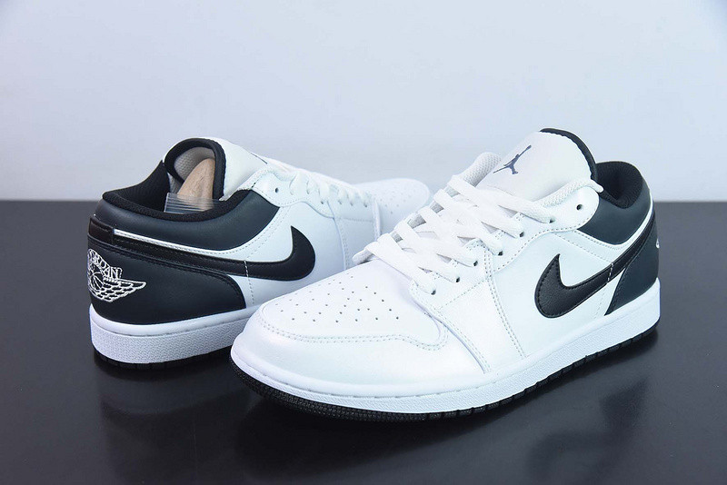 air jordan 1 low white black 553560-132