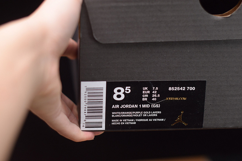 air jordan 1 mid se "lakers" 852542-700
