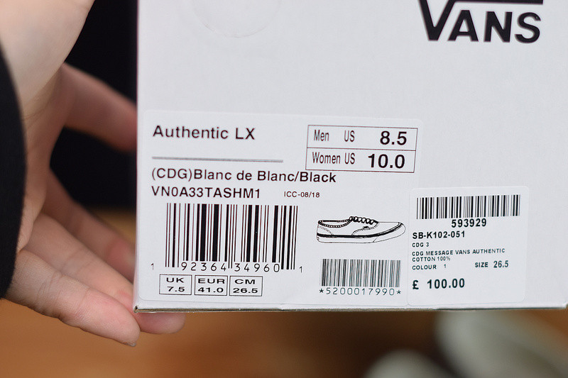 comme des garcons x authentic