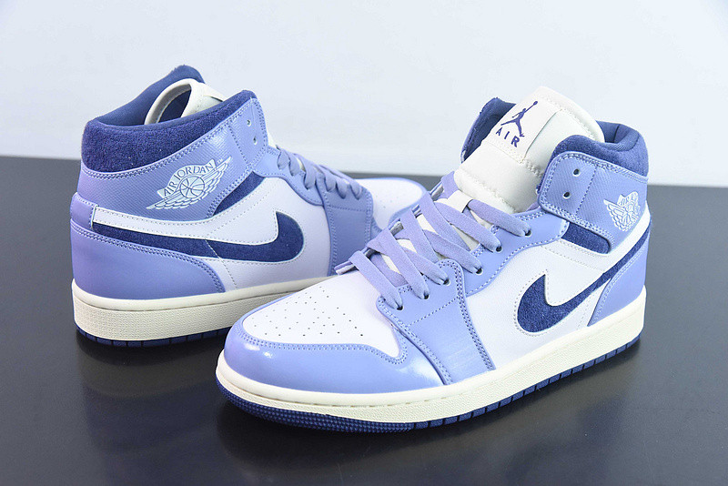 air jordan 1 mid "purple/sail" dz3745-500
