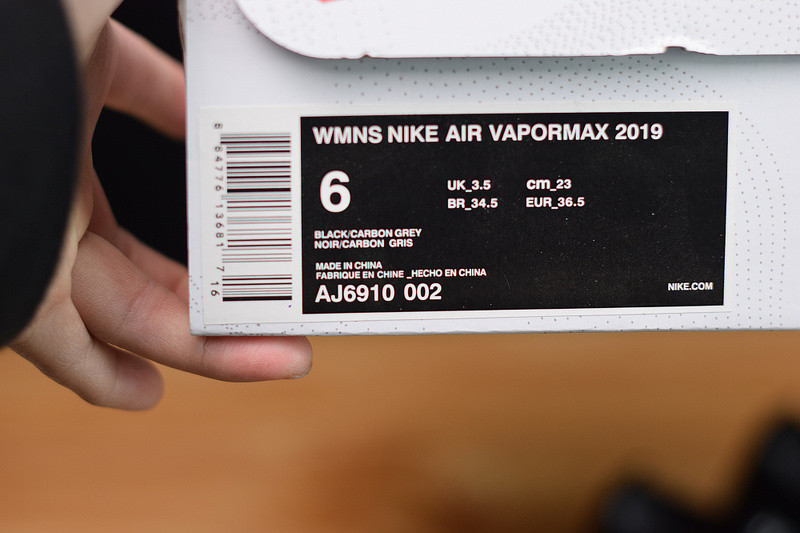 nike air vapormax flyknit 3.0 2019 black/carbon grey aj6910-002