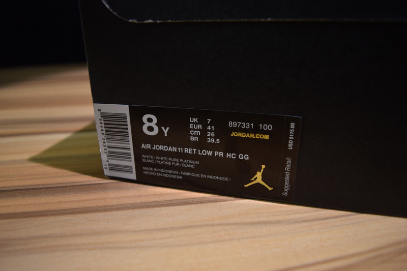 air jordan 11 ret low pr hc gg (gs) "heiress" 897331-100
