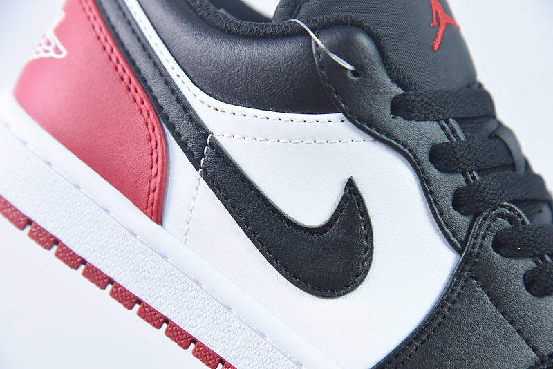 nike air jordan 1 low bred toe 2.0 (gs) 553560-161