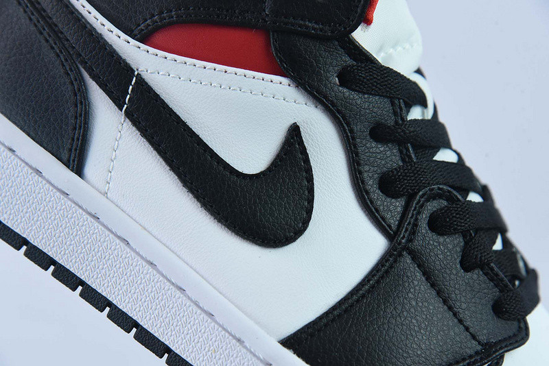 air jordan 1 mid black gym red bq6472-061