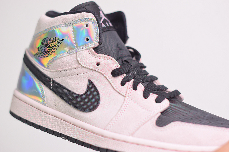 air jordan 1 mid iridescent bq6472-602