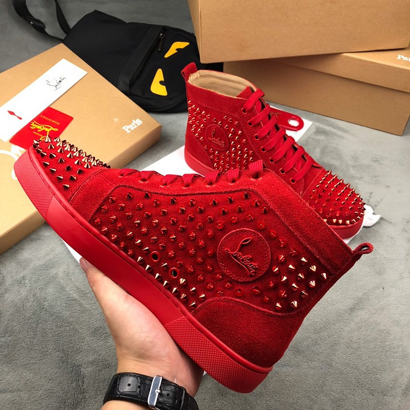 chian louin high top sneaker