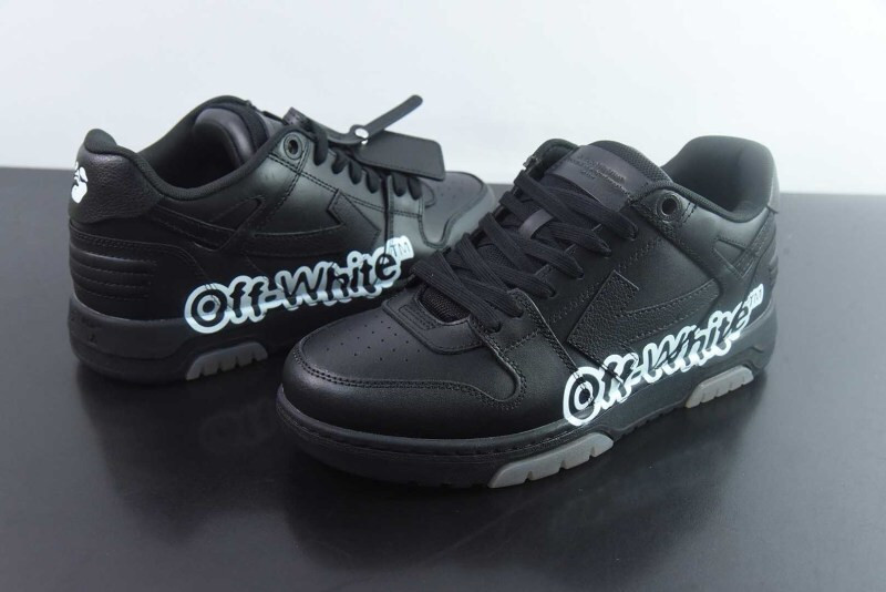 OF™ C/O VIRGIL ABLOH OUT OF OFFICE LOW-TOP LEATHER SNEAKERS ‘OOO“