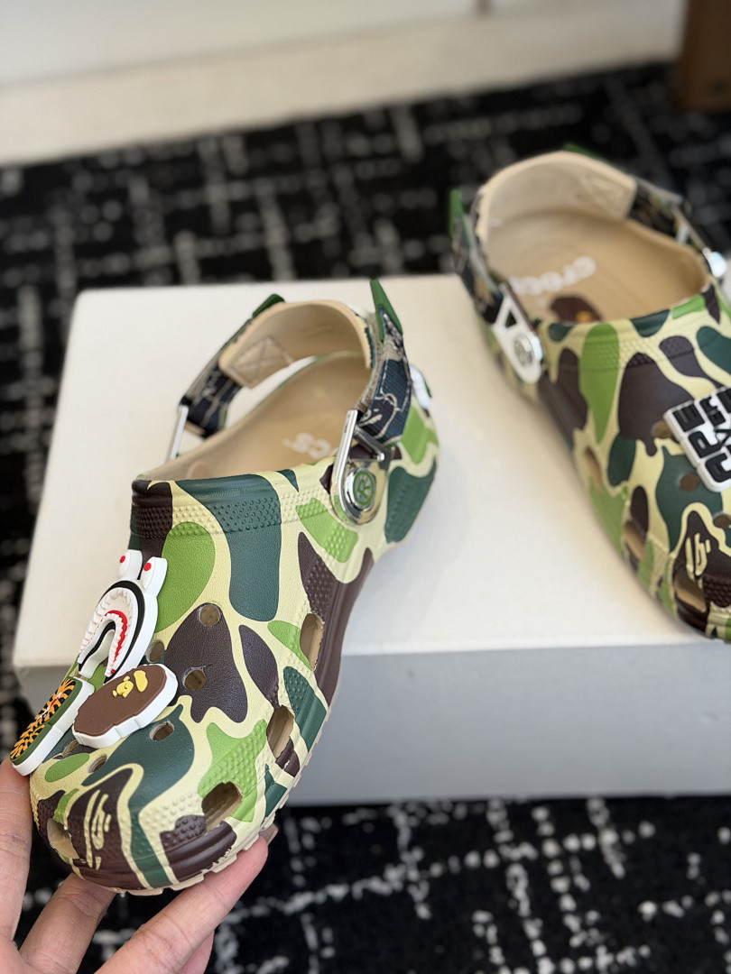 BAPE × Cr0c5 sANDALS