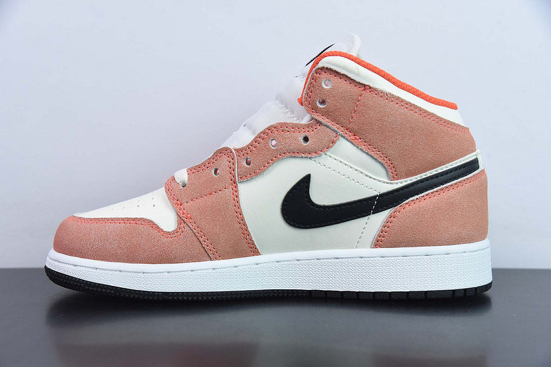 air jordan 1 mid gs “orange suede” dv1336-800