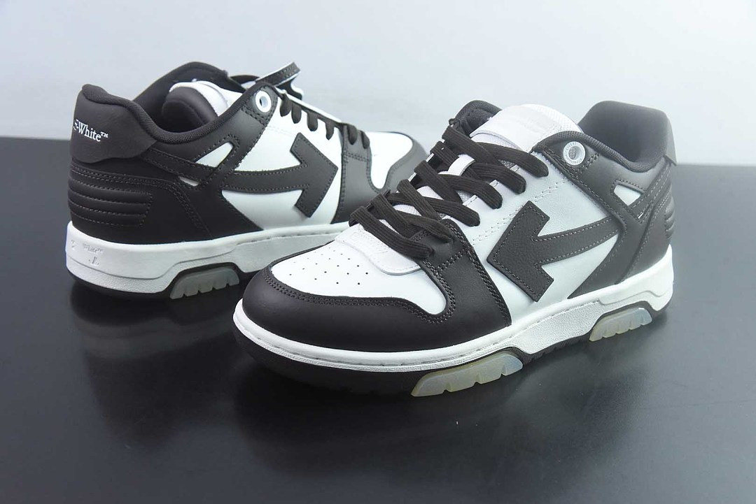 OF™ C/O VIRGIL ABLOH OUT OF OFFICE LOW-TOP LEATHER SNEAKERS ‘OOO“