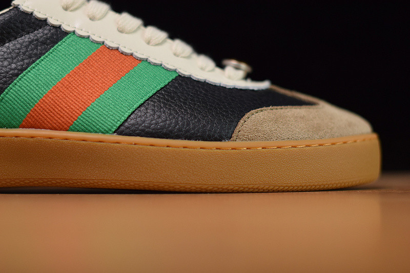 g*u*i jbg leather and suede