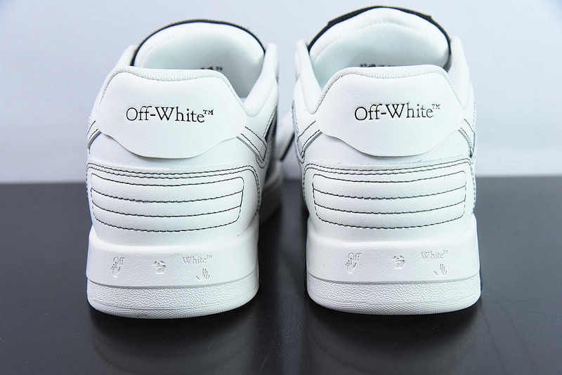 OF™ C/O VIRGIL ABLOH OUT OF OFFICE LOW-TOP LEATHER SNEAKERS ‘OOO“