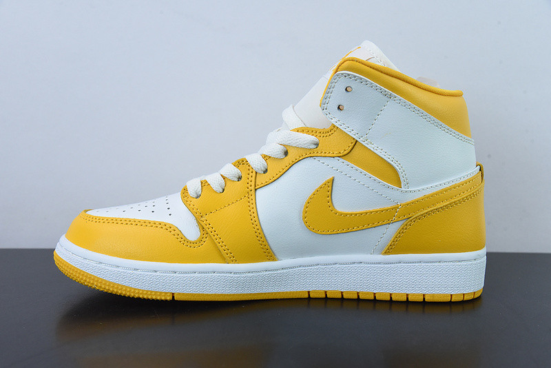 air jordan 1 mid “university gold” bq6472-117