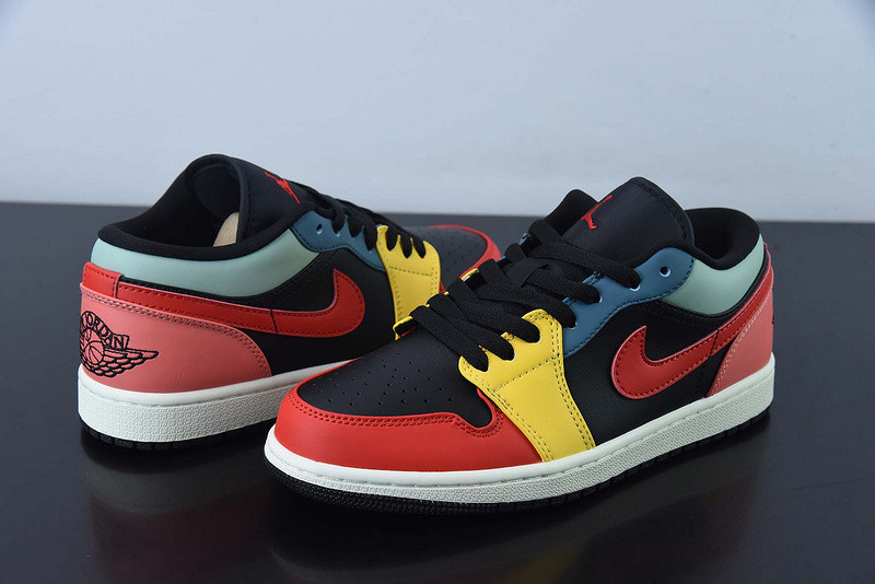 air jordan 1 low “black multi” dn3739-060