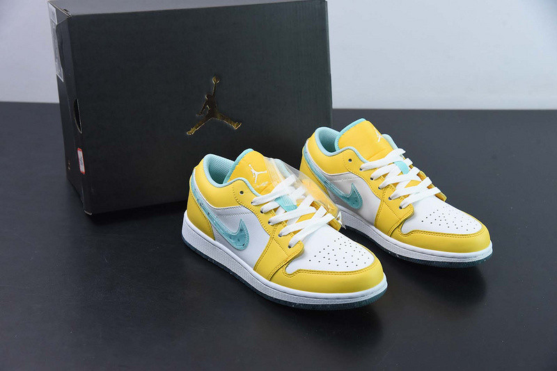 air jordan 1 low yellow white grind dx4375-800