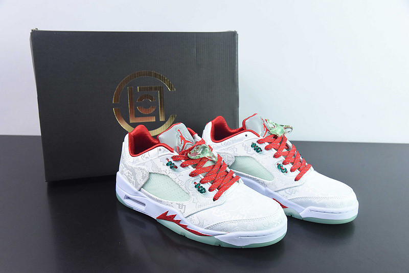 clot x air jordan 5 low “white silk” 1551183