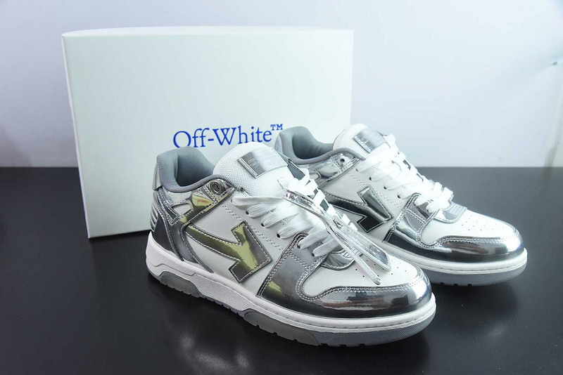 OF™ C/O VIRGIL ABLOH OUT OF OFFICE LOW-TOP LEATHER SNEAKERS ‘OOO“